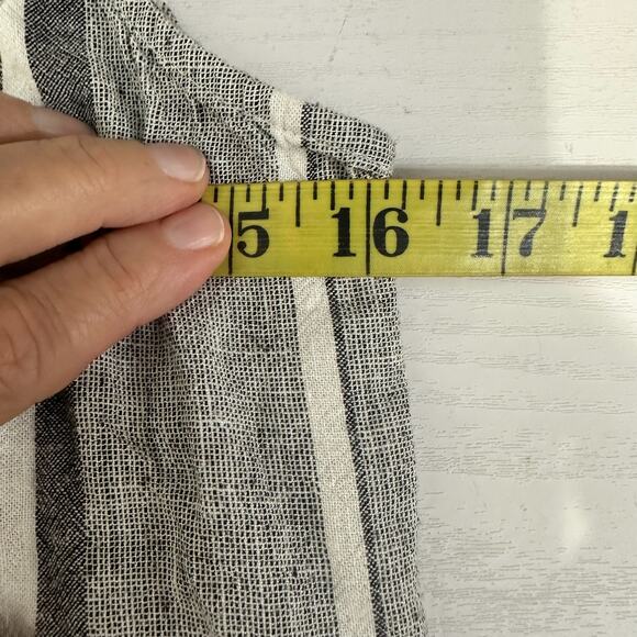 Cloth & Stone Coastal Stripe Linen Blend Jumpsuit Size S - Picture 7 of 8